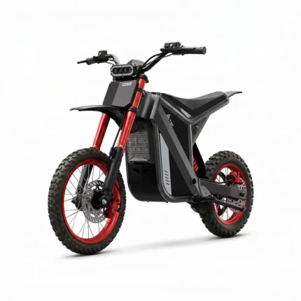 TST GT63 Electric Dirt Bike, 2400W Brushless Hub Motor, 45 MPH Top Speed, 48V 22.5Ah Battery with 50 Mile Range, 210Nm Torque, Front Hydraulic Suspension
