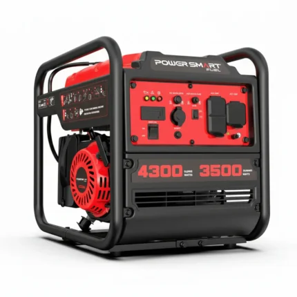 PowerSmart 4300-Watt Portable Generator with Inverter Technology, 3500W Rated, 223cc 4-Stroke Gas Powered Engine, 30 Amp for Home Backup, Camping, Emergency